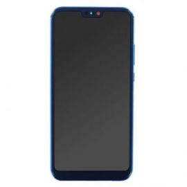 Ecran lcd Huawei P20 Lite sur chassis bleu sans logo